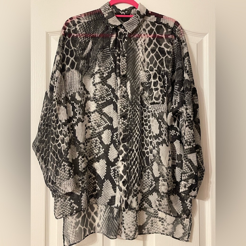 Topshop Snake Blouse